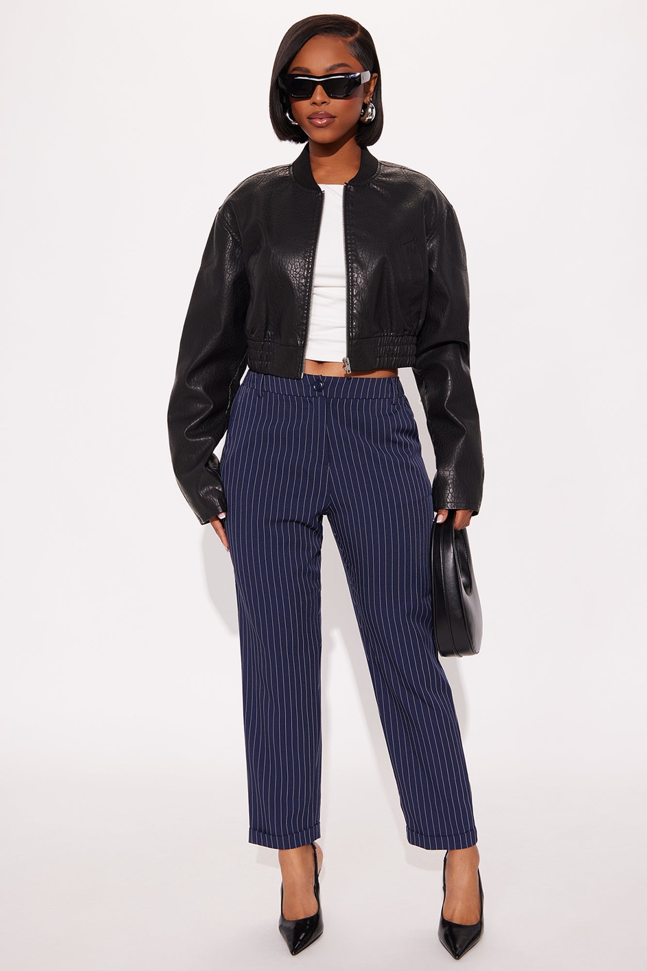 Business As Usual Pants - Navy/combo