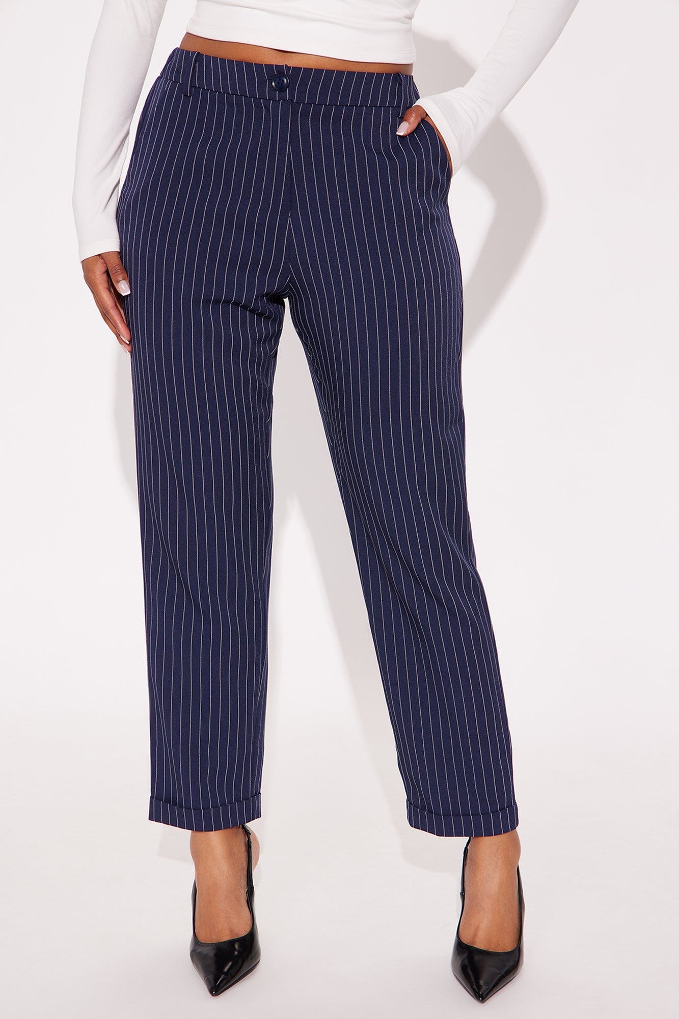 Business As Usual Pants - Navy/combo