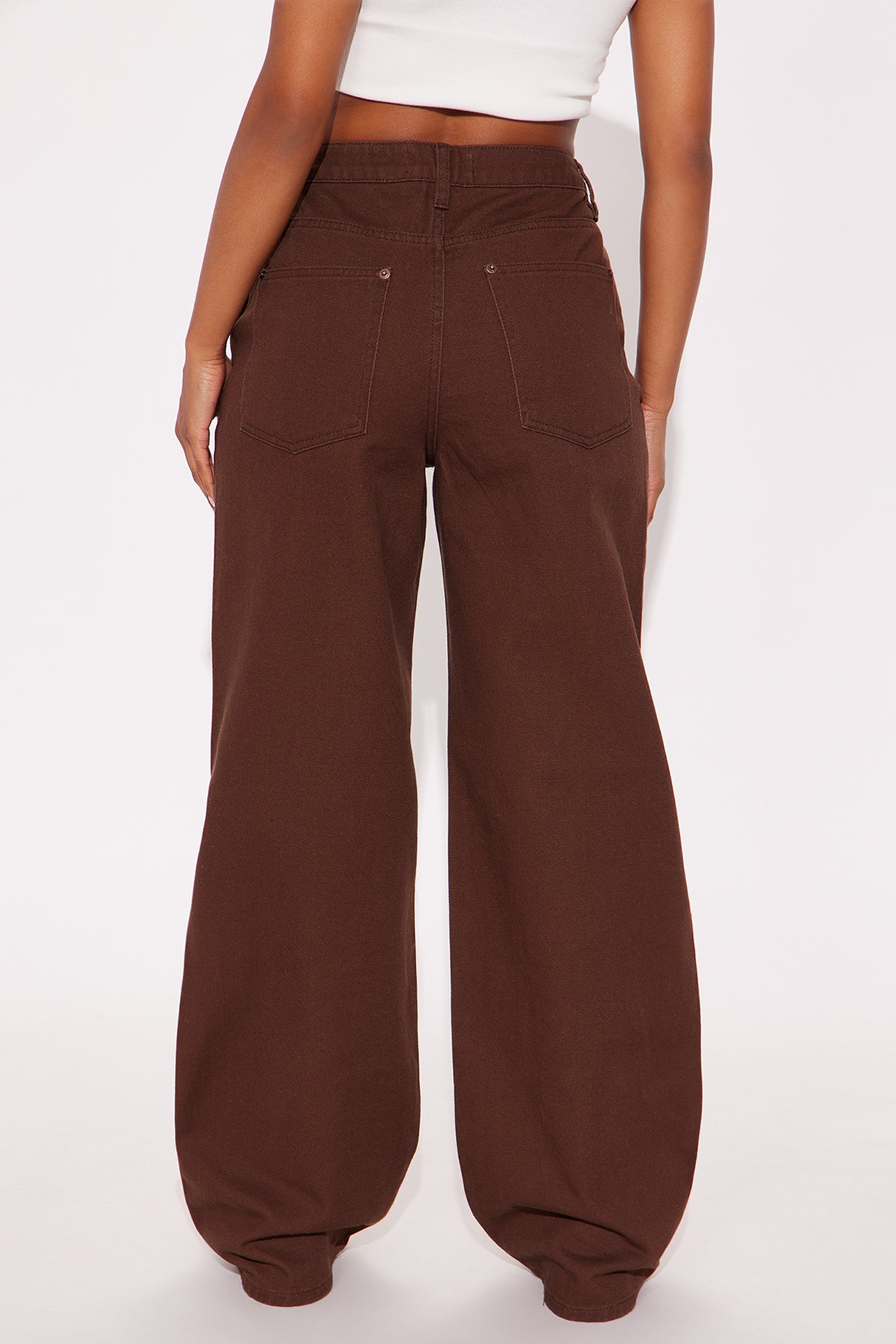 Dream Big Baggy Jeans - Brown