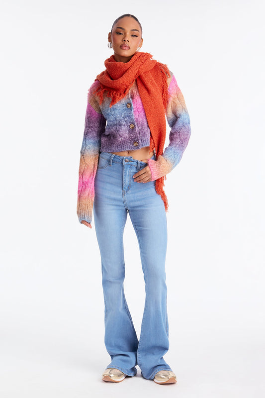 Tall Deep In My Soul Flare Jeans - Light Wash