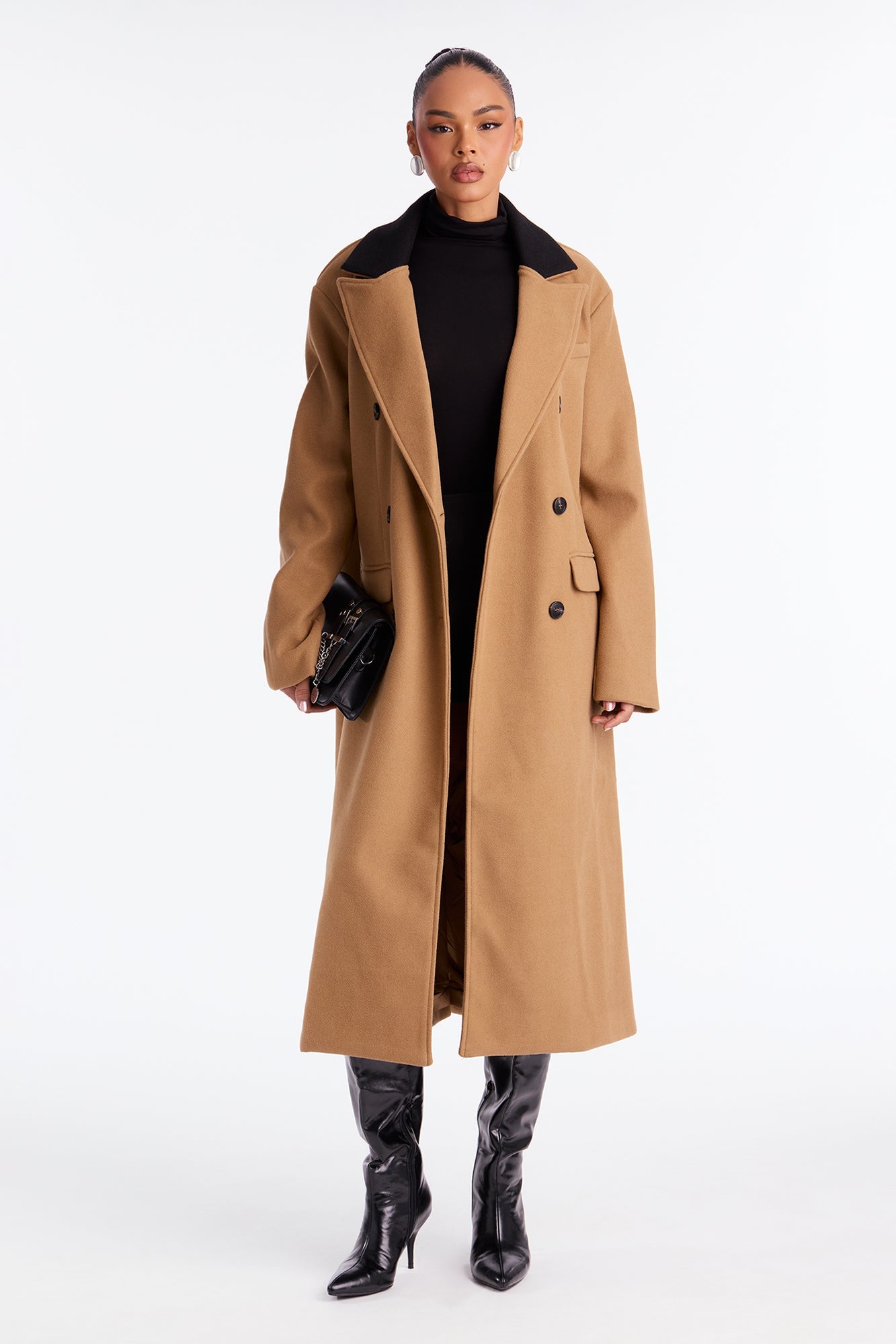 About The Business Wool Coat - Camel