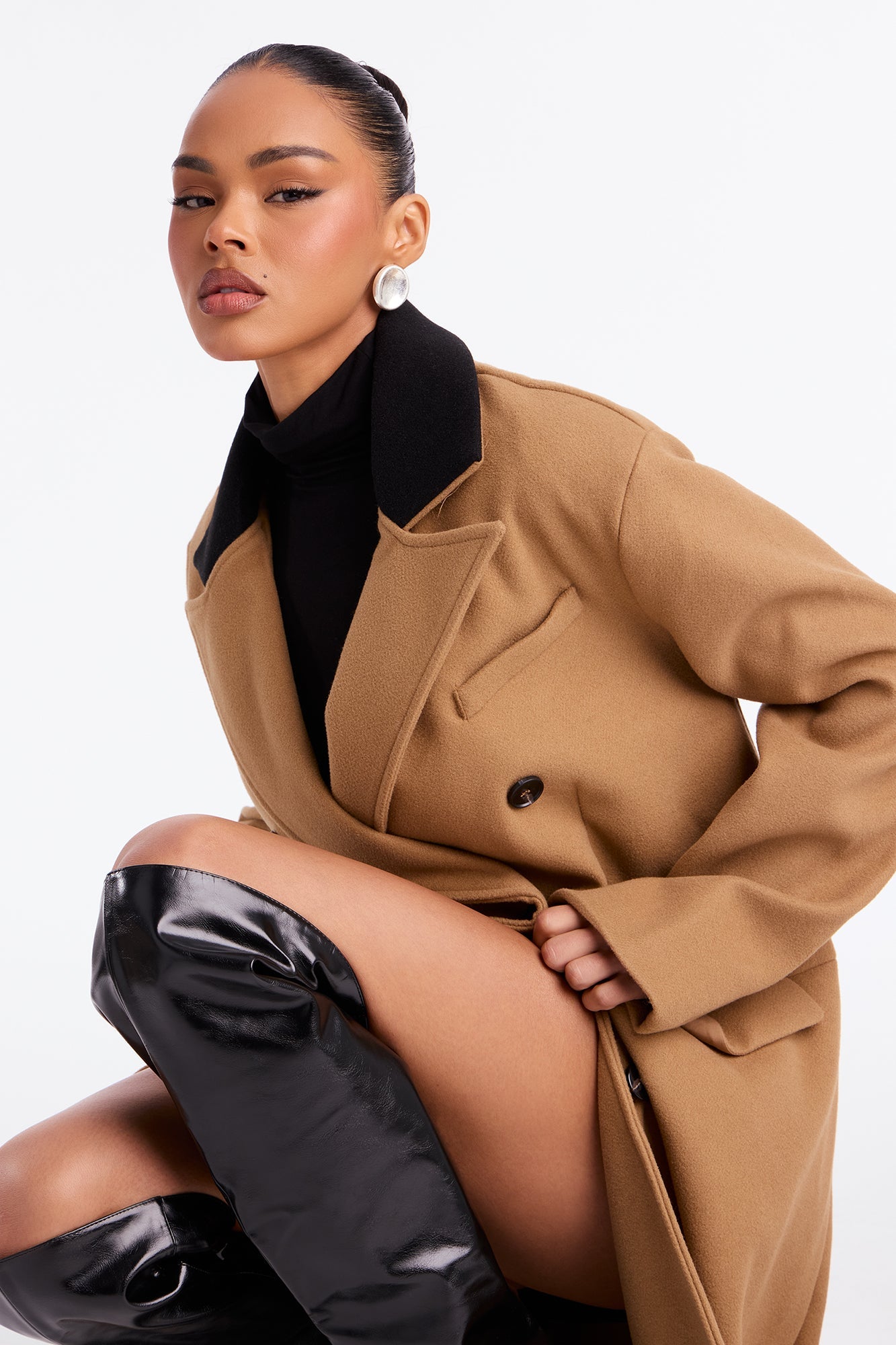 About The Business Wool Coat - Camel