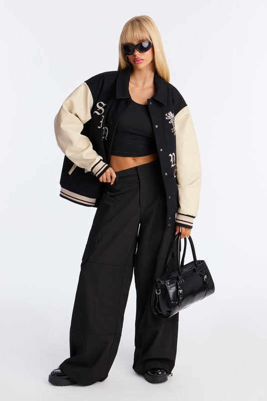 Vera Twill Cargo Jogger Pant 32″ - Black