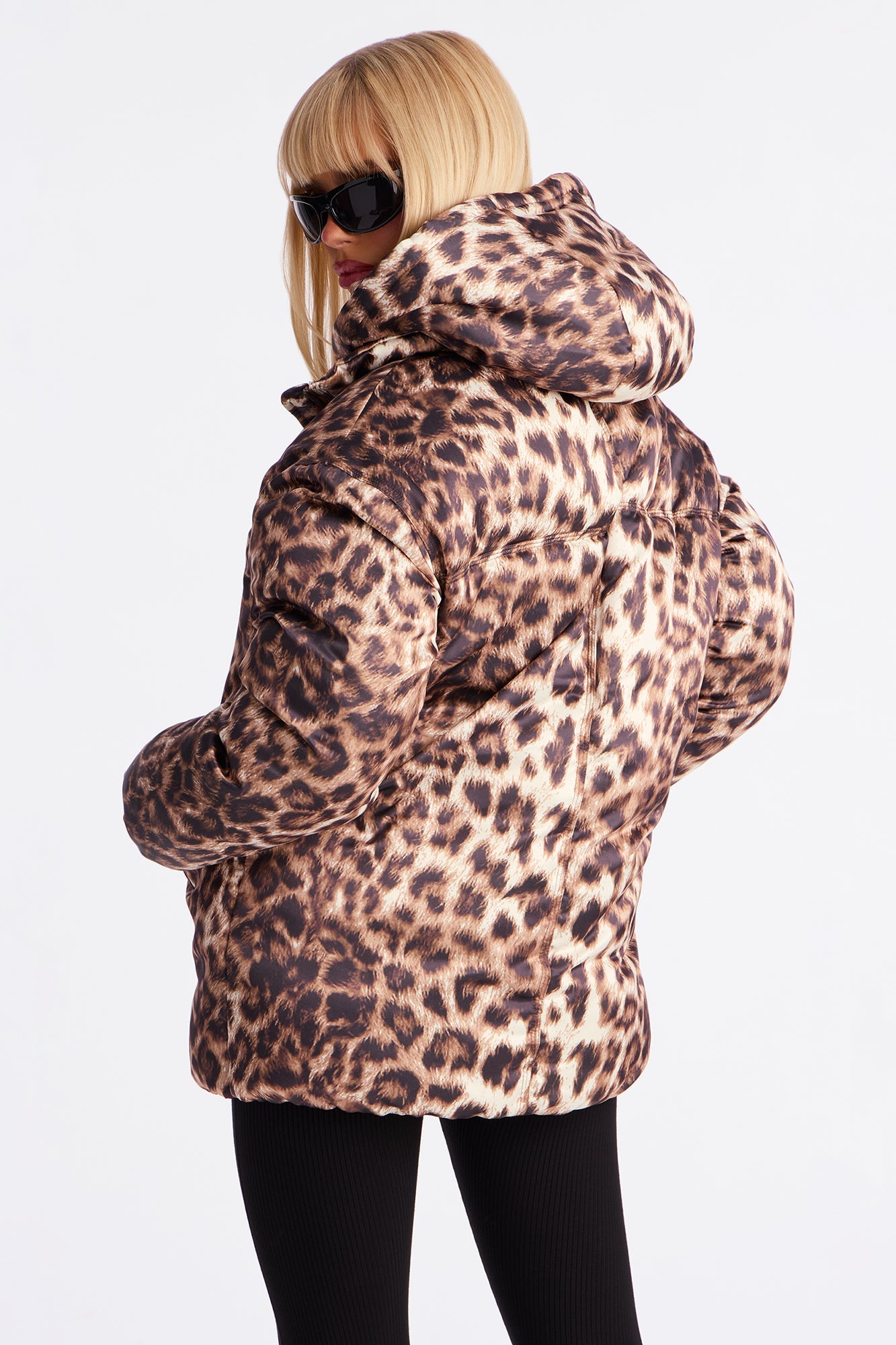 Lose Control Leopard Puffer Jacket - Leopard