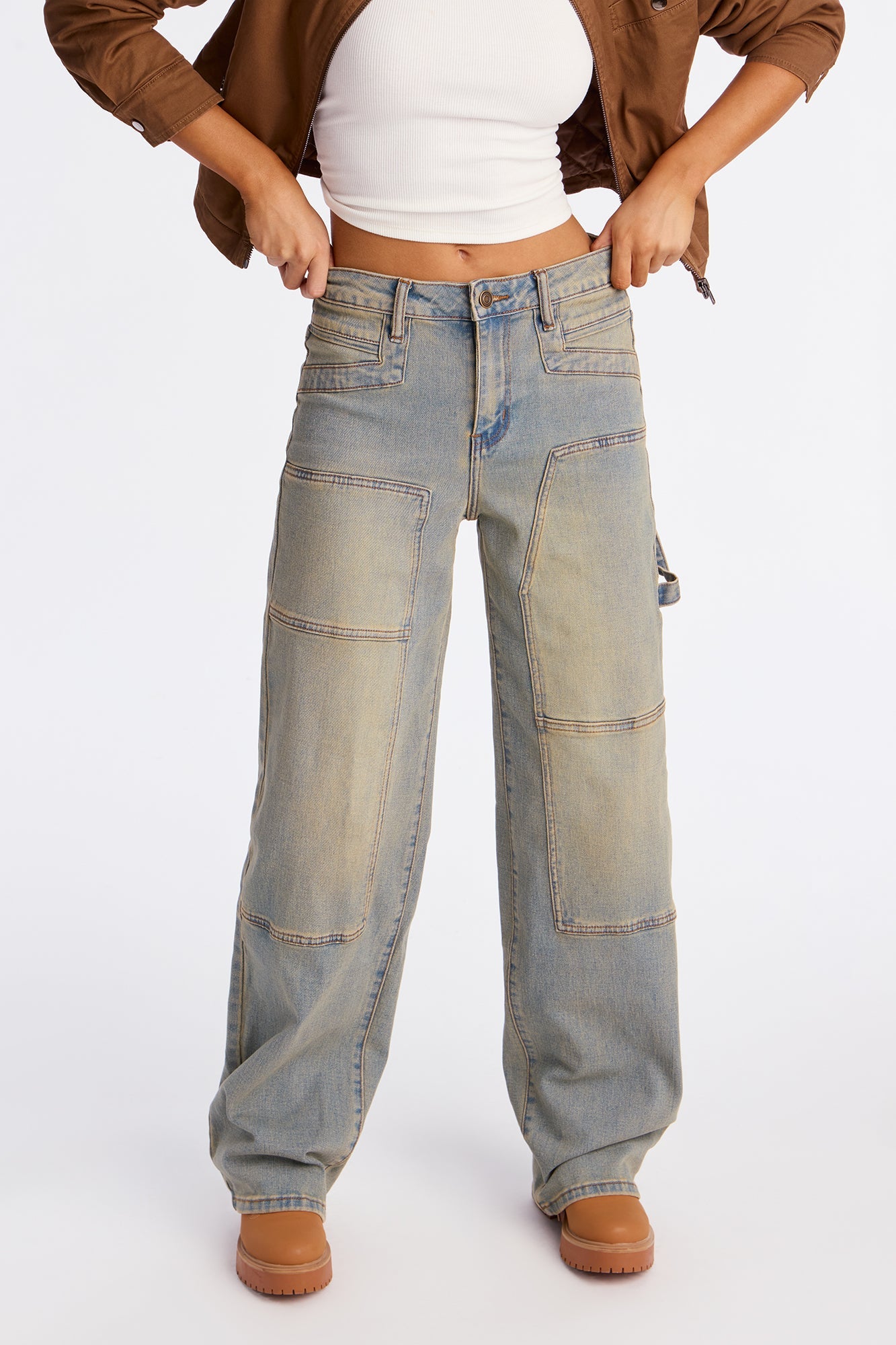 Carly Carpenter Straight Leg Jeans - Vintage Wash