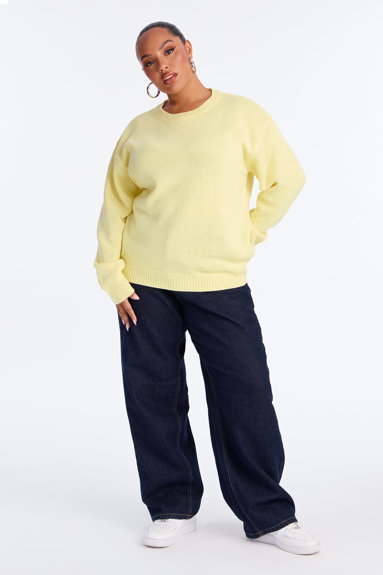 The Cozy Days Pullover Sweater - Butter Yellow