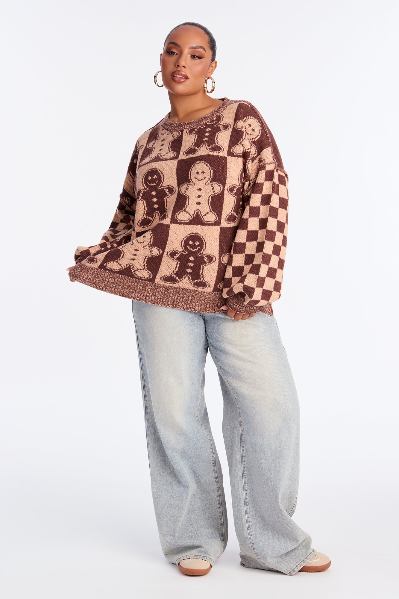 Fresh Out The Oven Gingerbread Sweater - Brown/combo