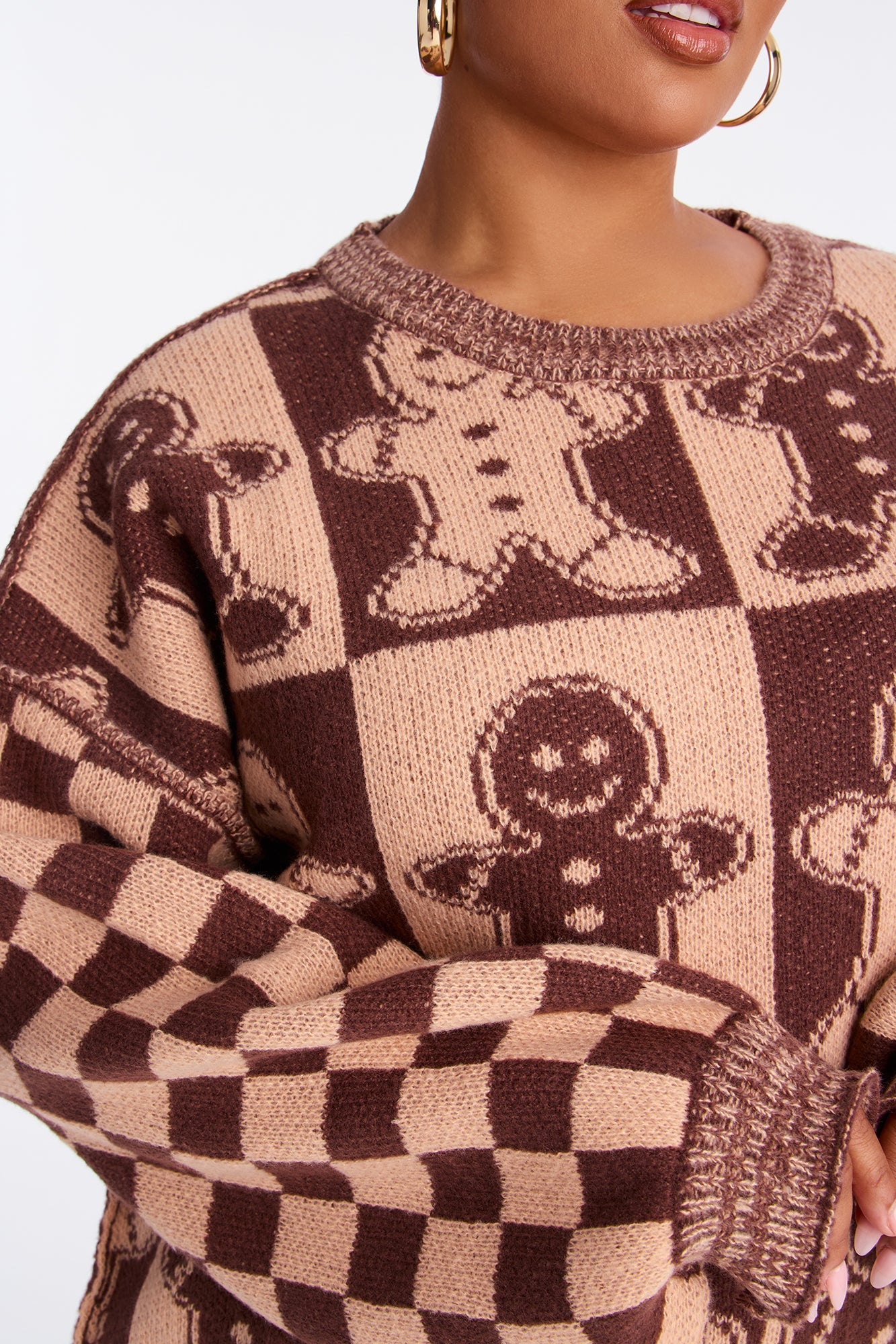 Fresh Out The Oven Gingerbread Sweater - Brown/combo