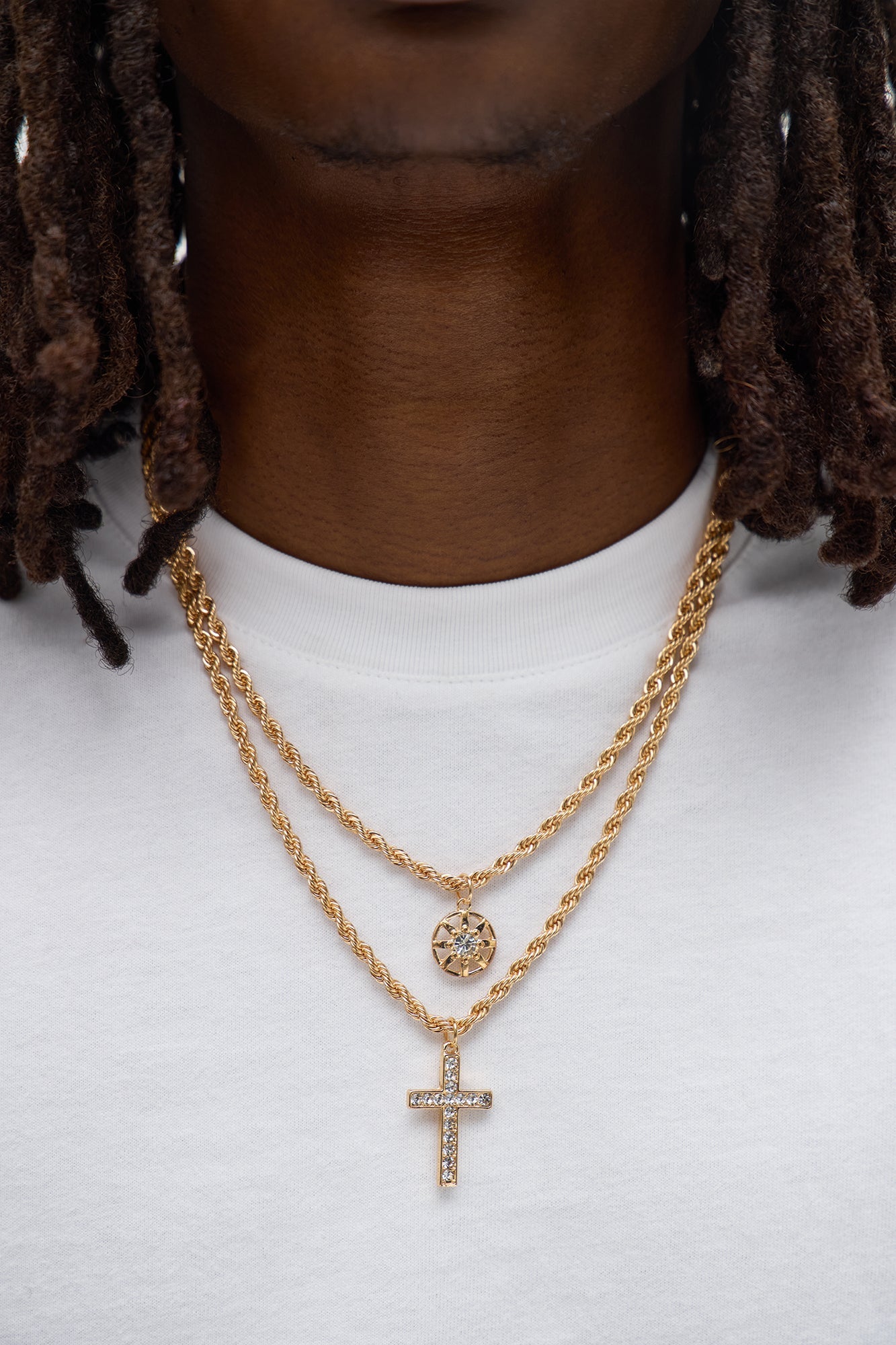 Crowd Favorite Pendant Necklace Set - Gold