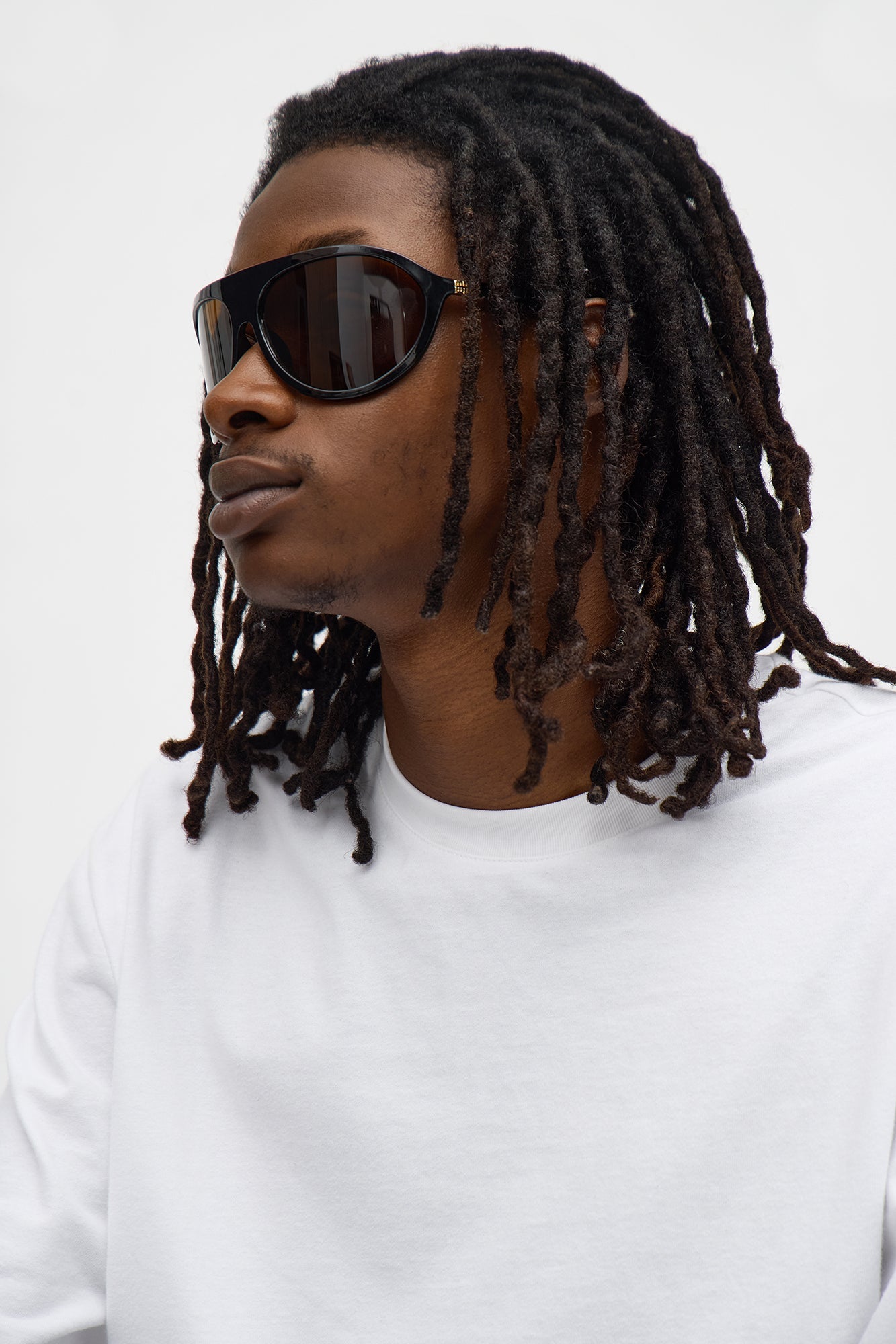 Blazing Round Frame Sunglasses - Black