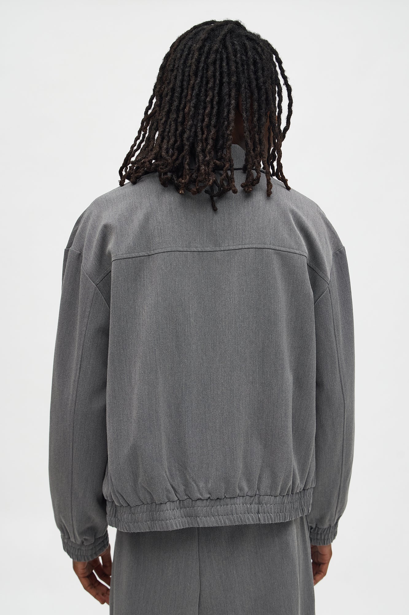 Relaxed Upper East Side Zip Jacket - Charcoal