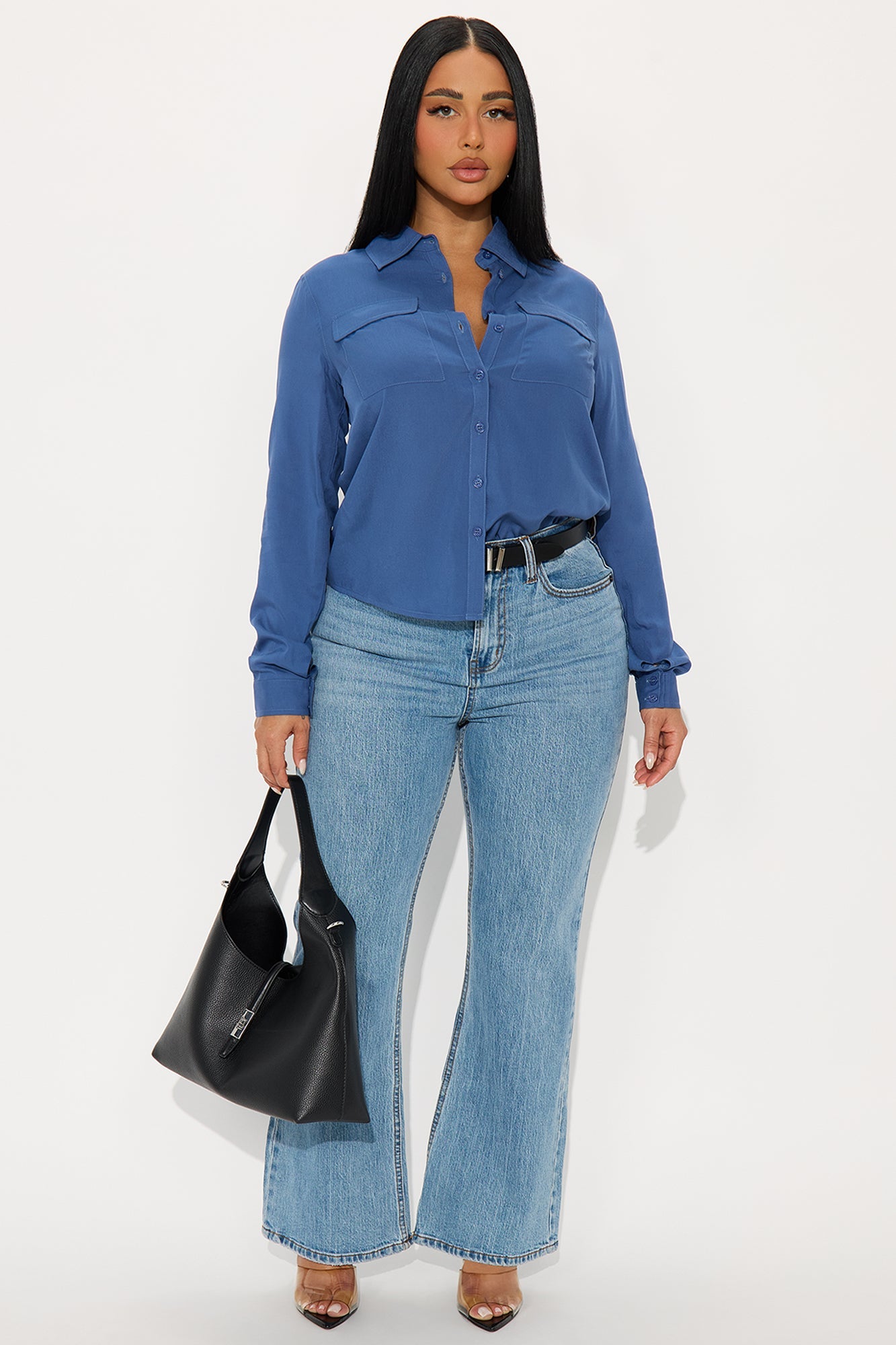 You Better Work Shirt II - Dusty Blue