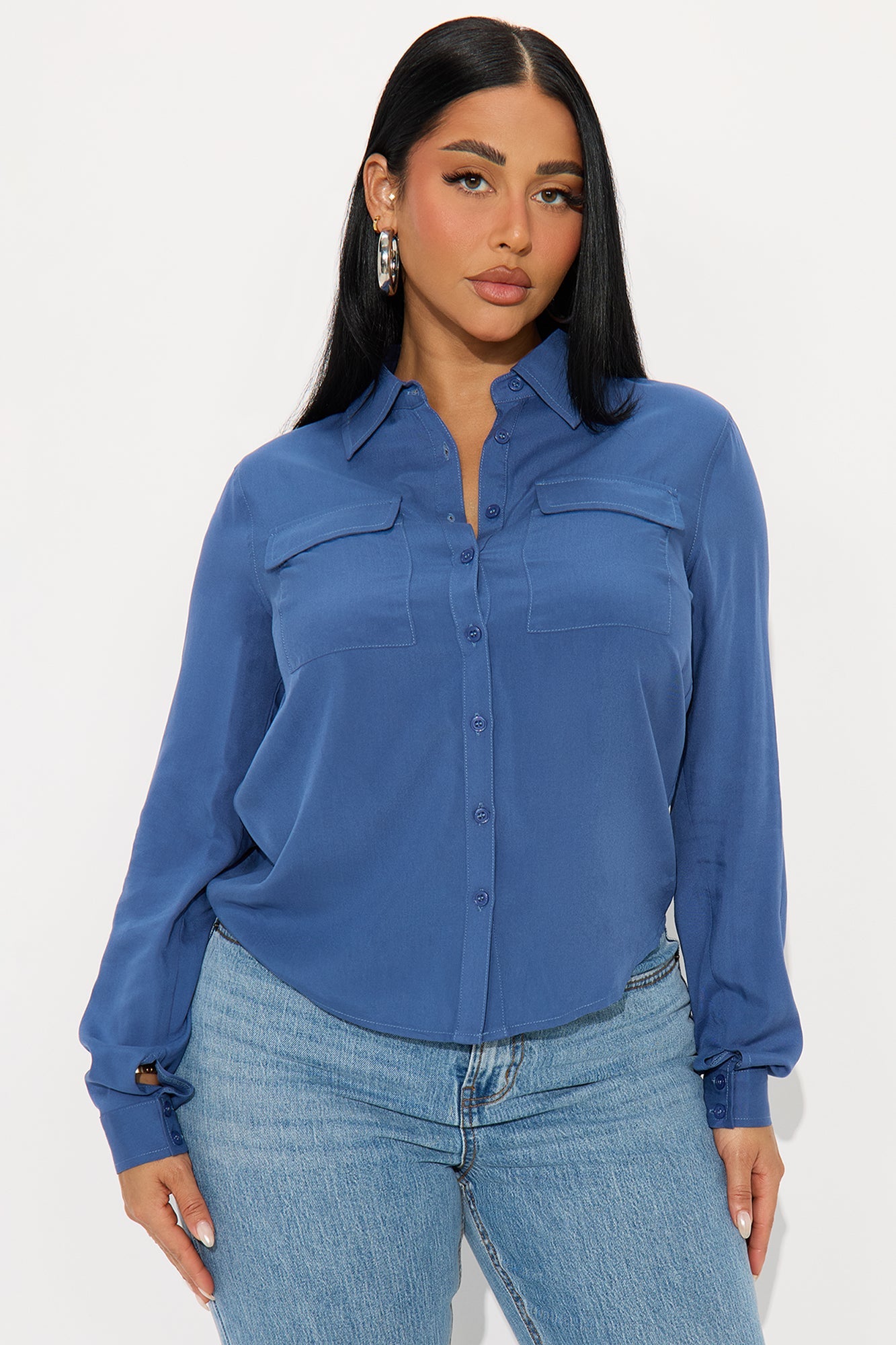 You Better Work Shirt II - Dusty Blue