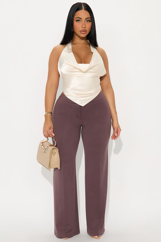 Close The Deal Trouser Pant 32″ - Plum