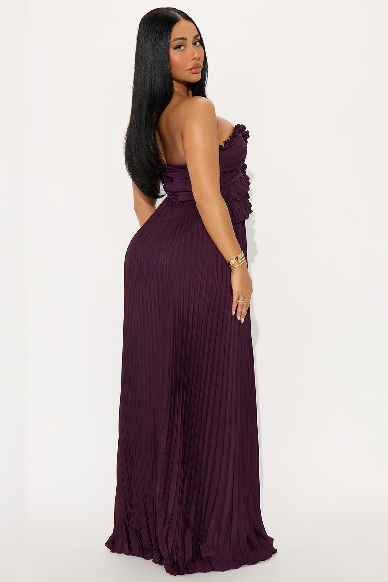 Loud Love Strapless Gown - Plum