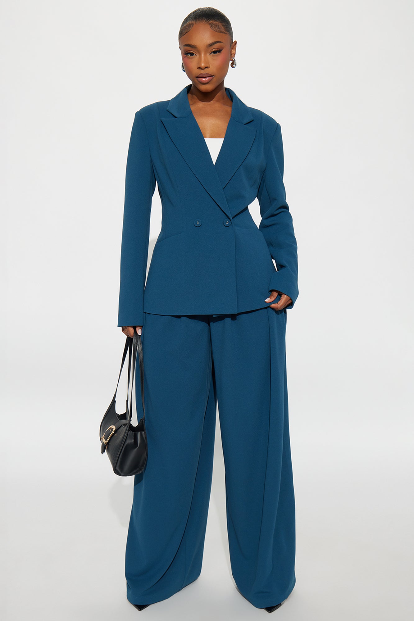 Charlie Fitted Blazer - Teal