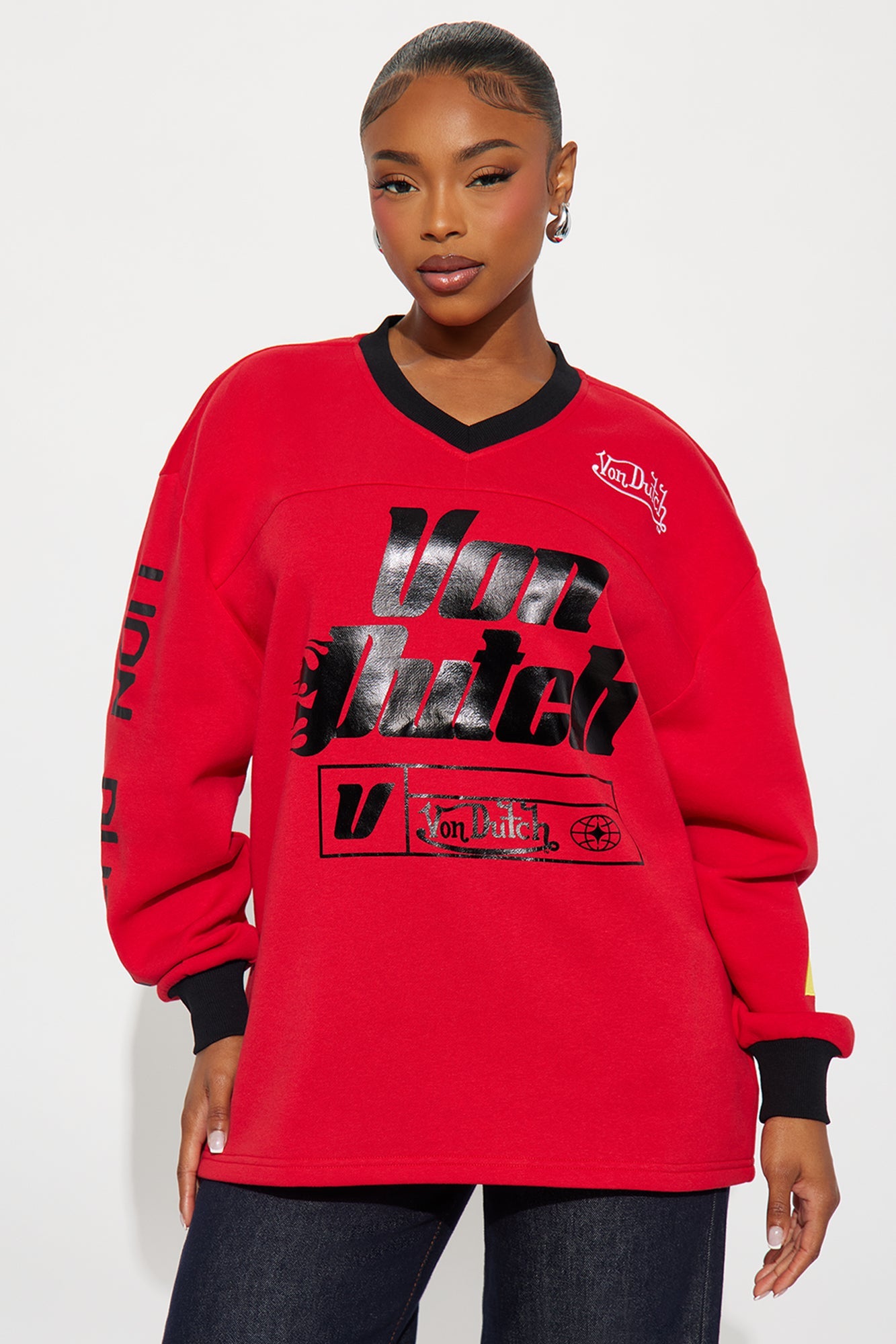 Von Dutch Race Mode Sweatshirt - Red