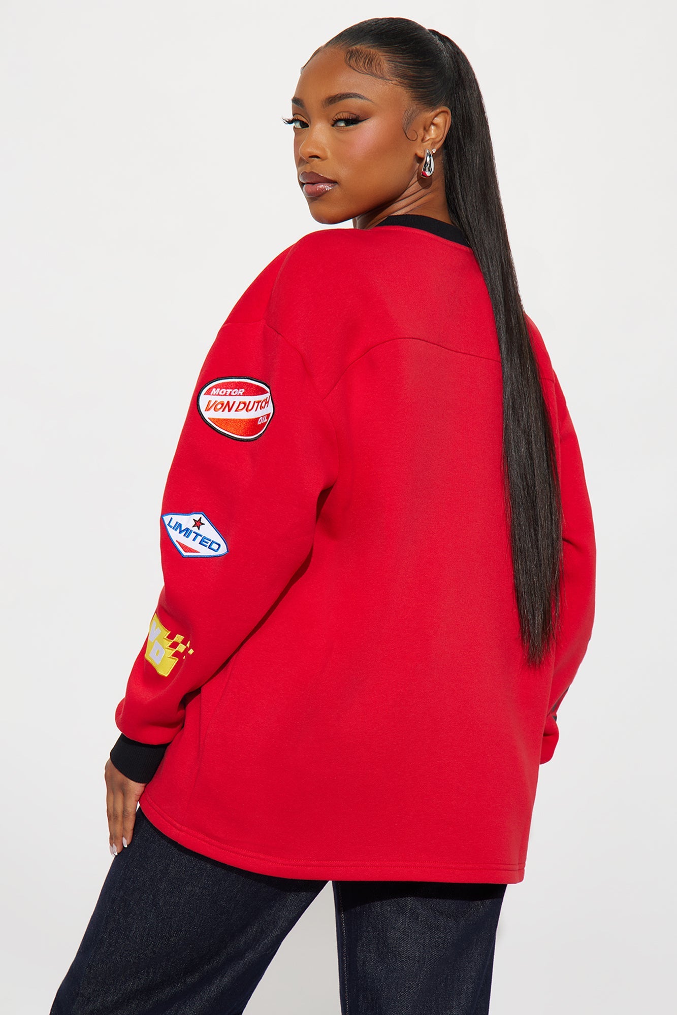 Von Dutch Race Mode Sweatshirt - Red