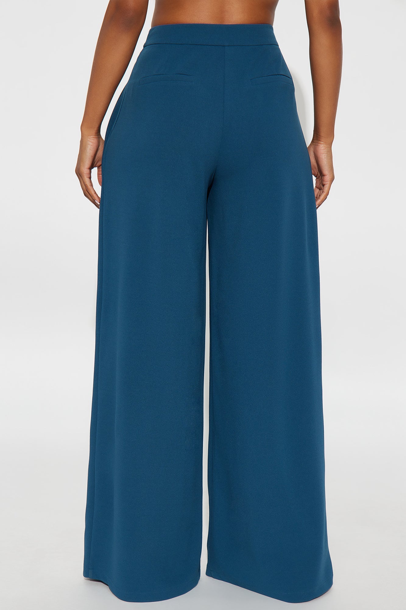 Charlie Wide Leg Trouser 33″ - Teal