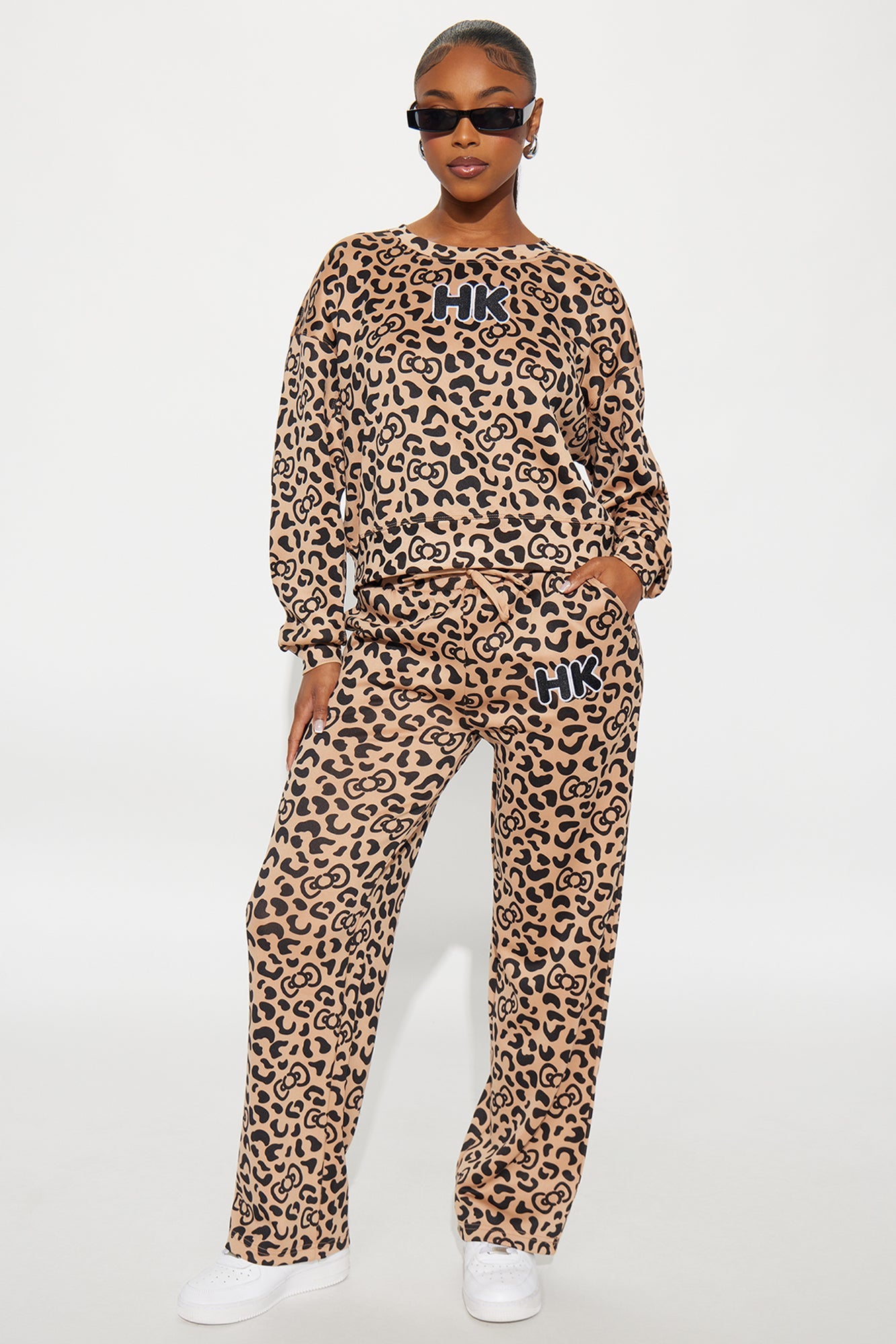Hello Kitty Scuba Leopard Sweatshirt - Leopard