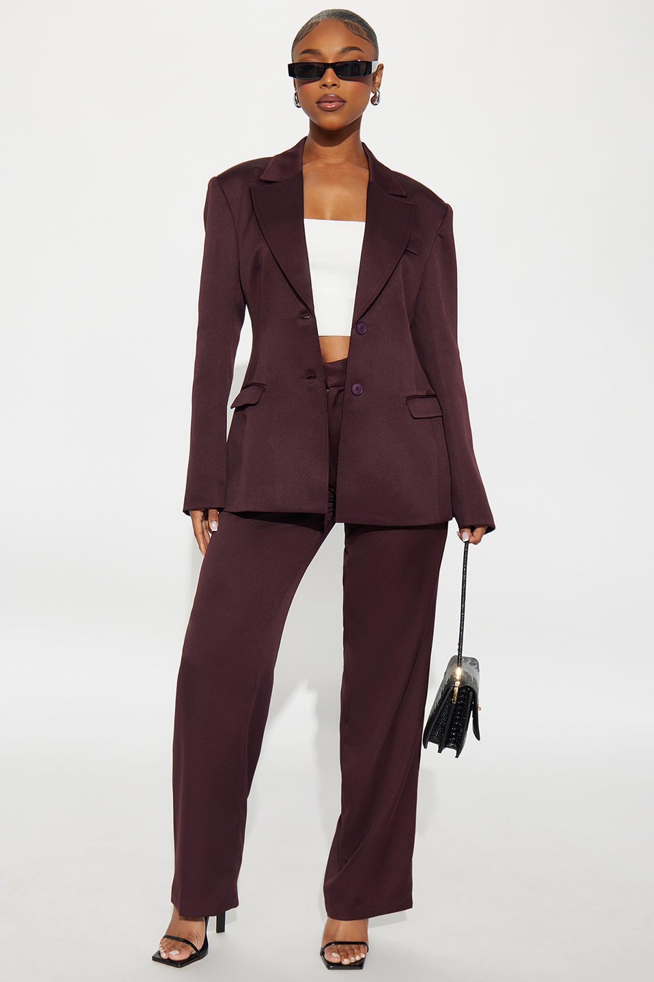 Kendall Hourglass Fitted Blazer - Chocolate