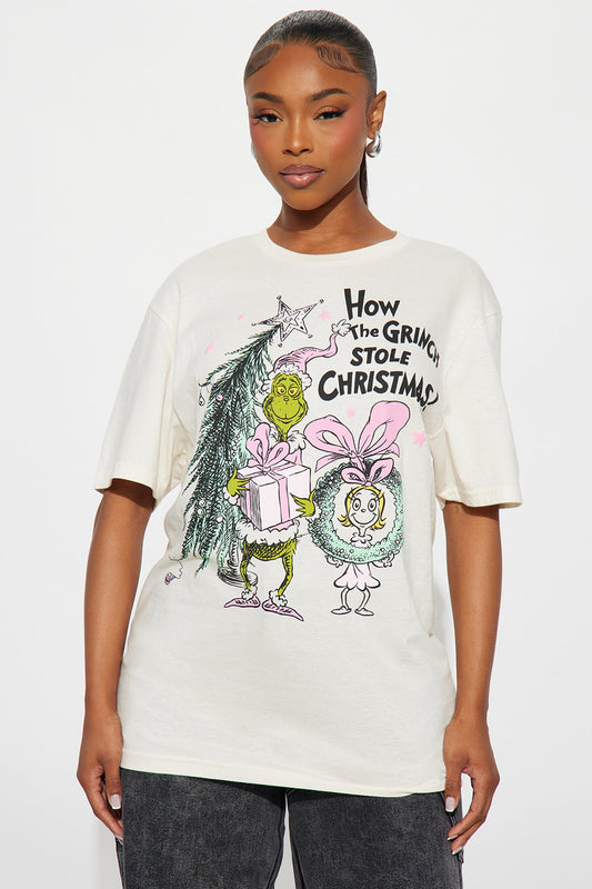 The Grinch Stole Christmas Tee - Sand