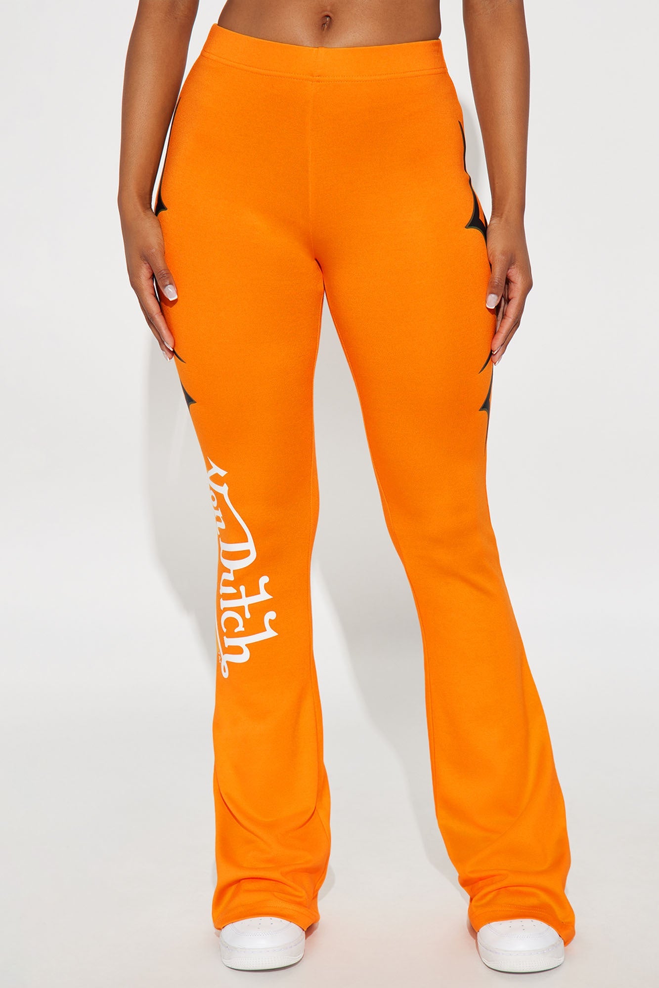 Von Dutch Edgy Flared Pants - Orange