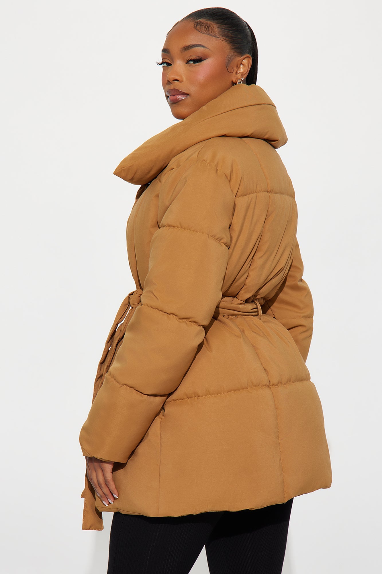 Mellow Mood Puffer Jacket - Camel