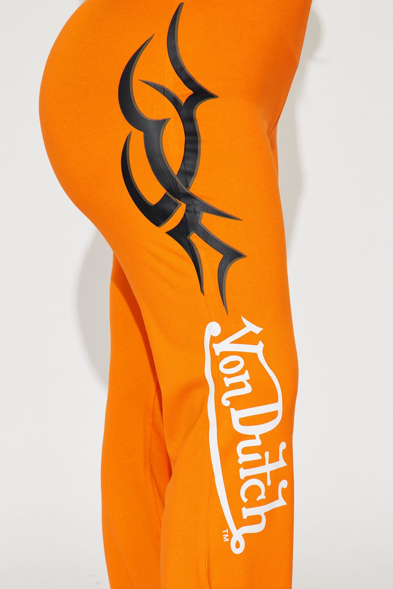 Von Dutch Edgy Flared Pants - Orange