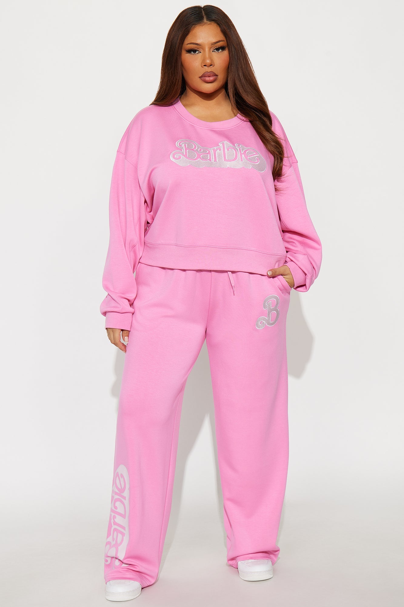 Barbie Logo Scuba Sweatshirt - Pink