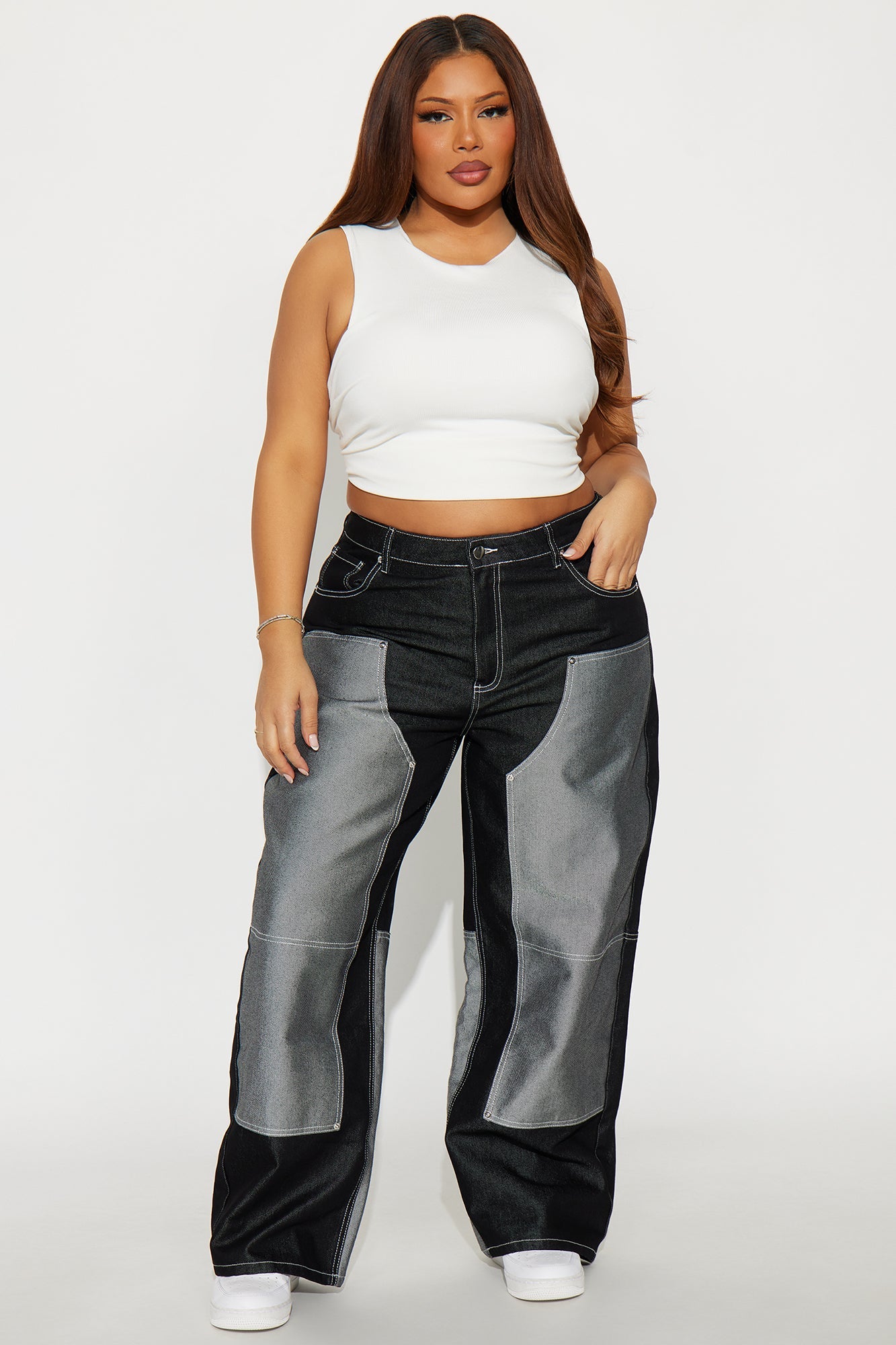 Double Agent Utility Panel Jeans - Black