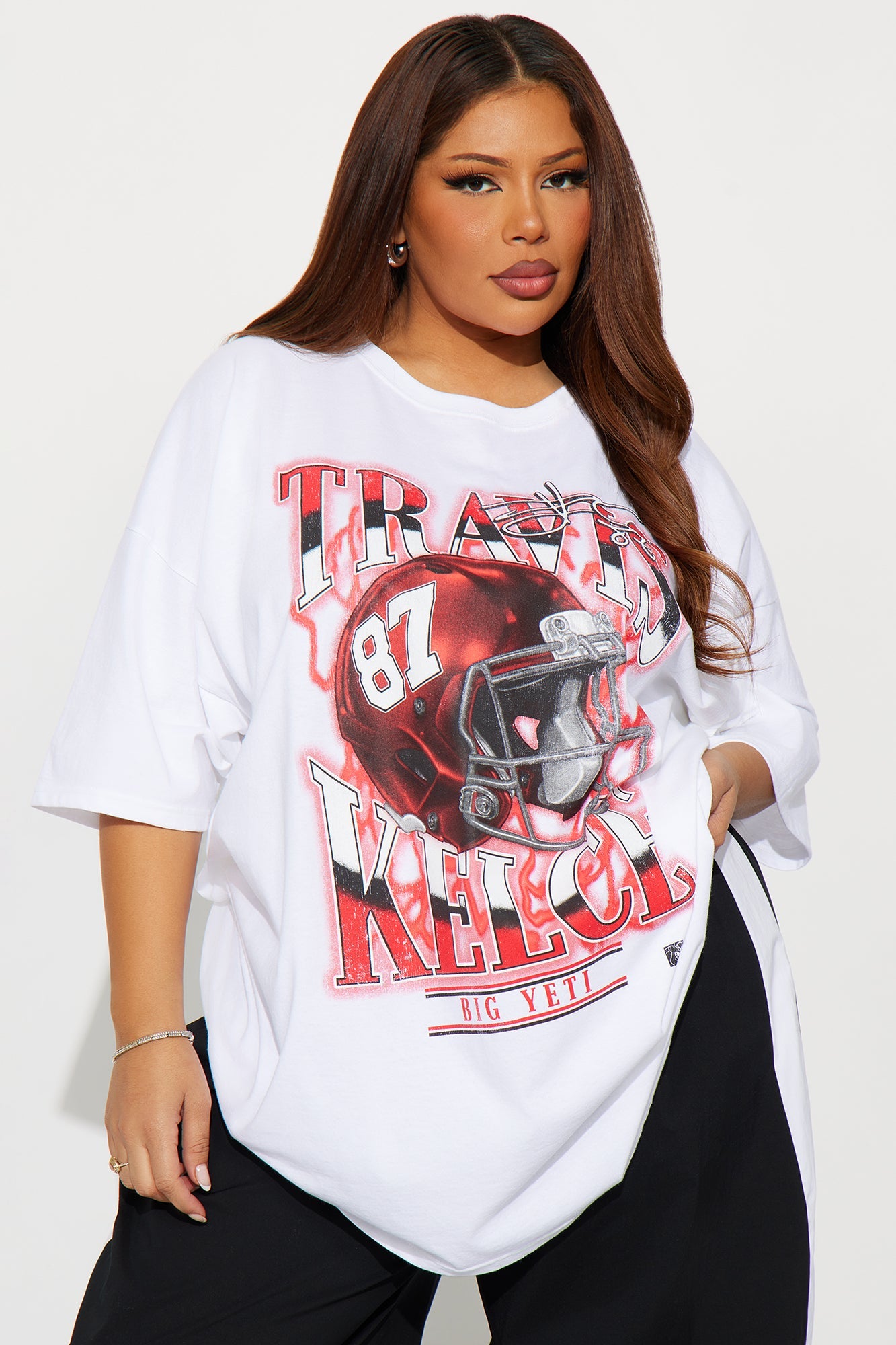 Travis Kelce Big Yeti Tee - White