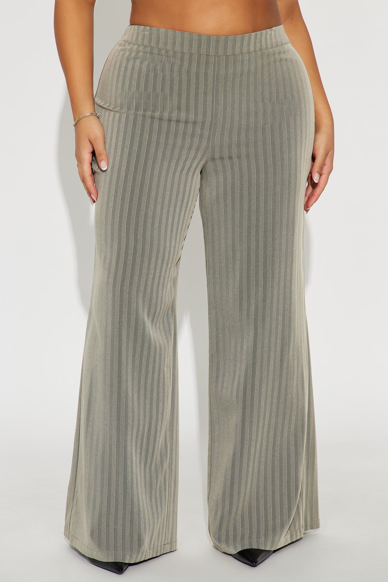 Fully Booked Wide Leg Trouser Pant 32″ - Grey/combo