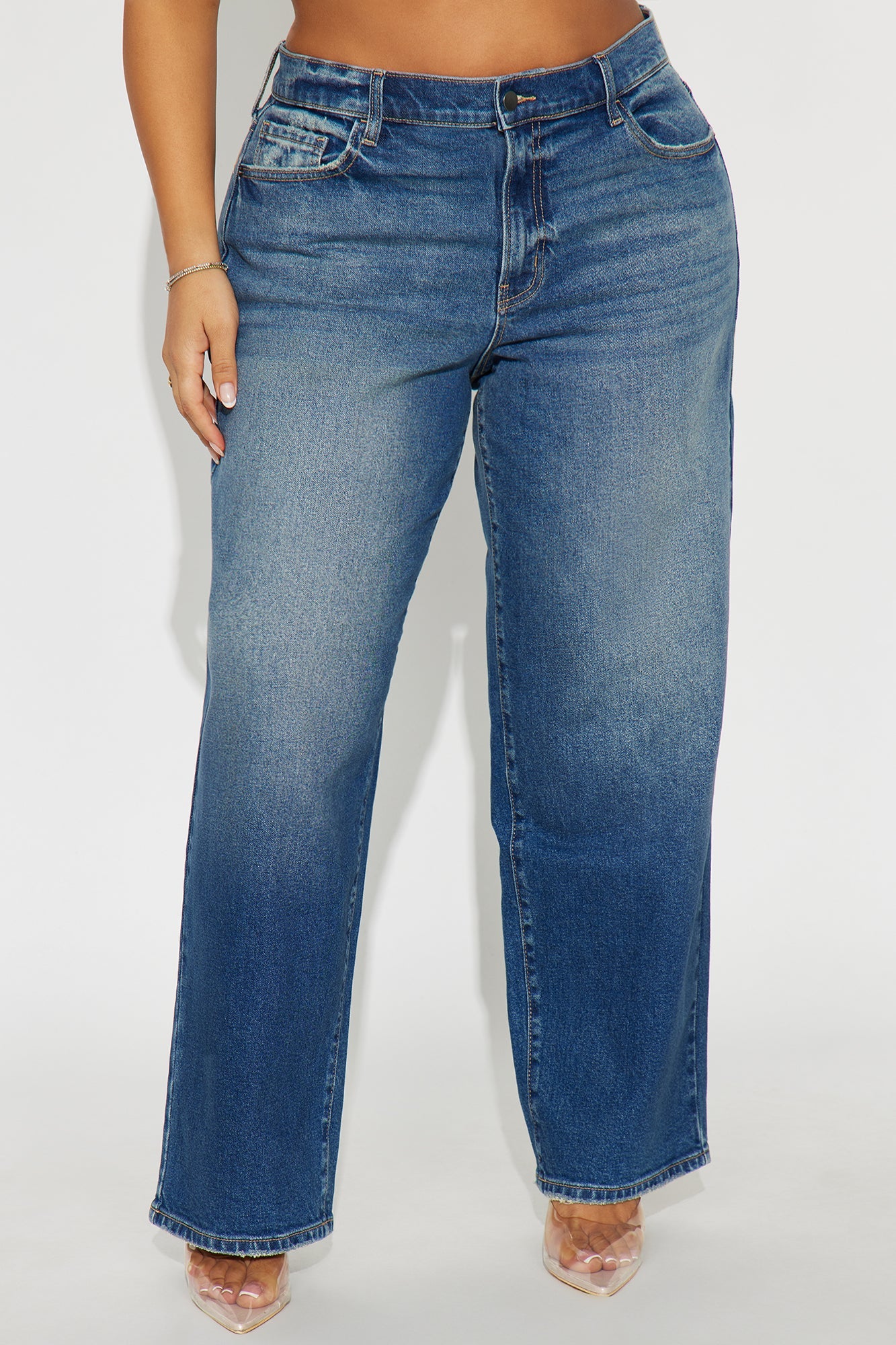 Going Solo Straight Leg Jeans - Medium Wash