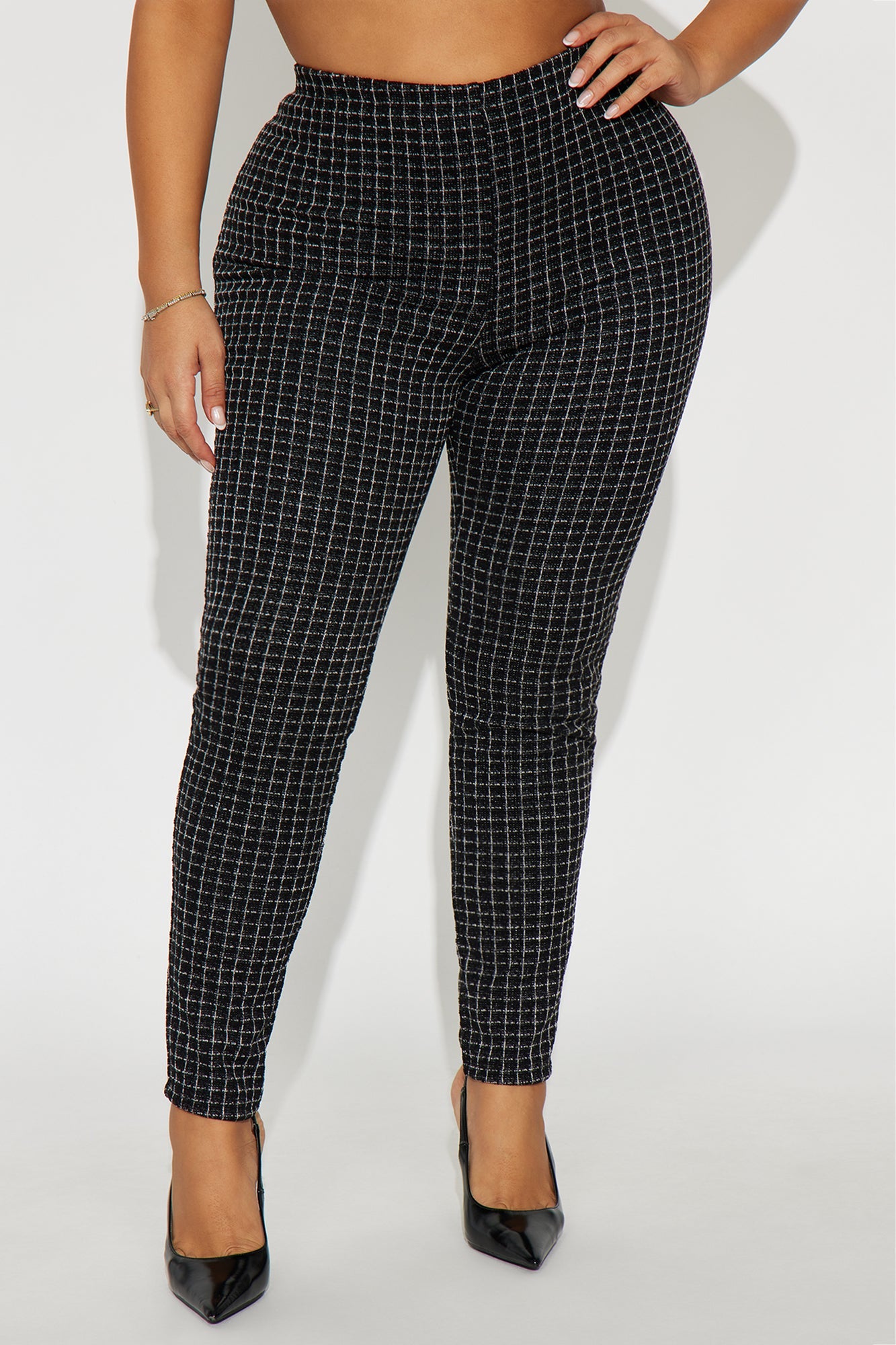 High Noon High Rise Tweed Legging - Black