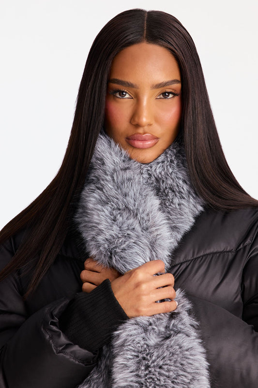 Clear The Runway Scarf - Grey/combo
