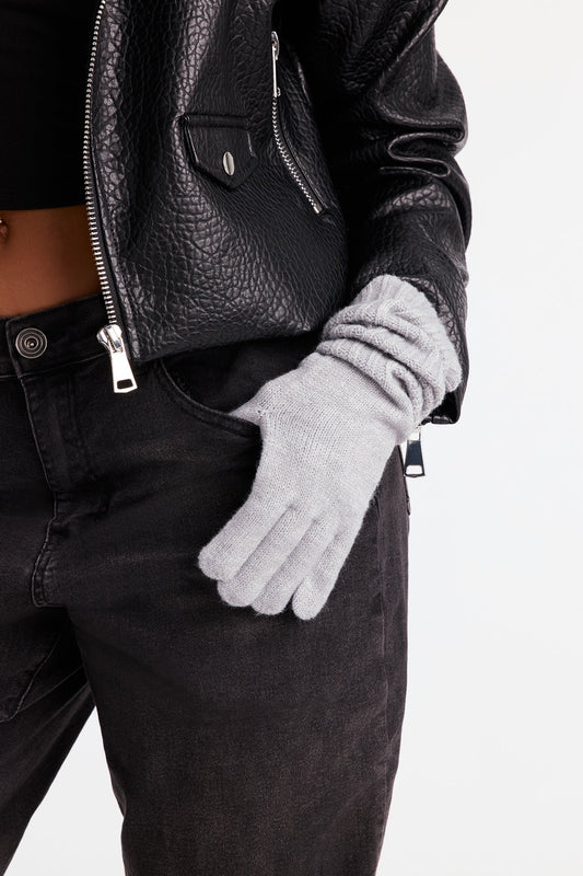 Scrunch It Up Gloves - Grey