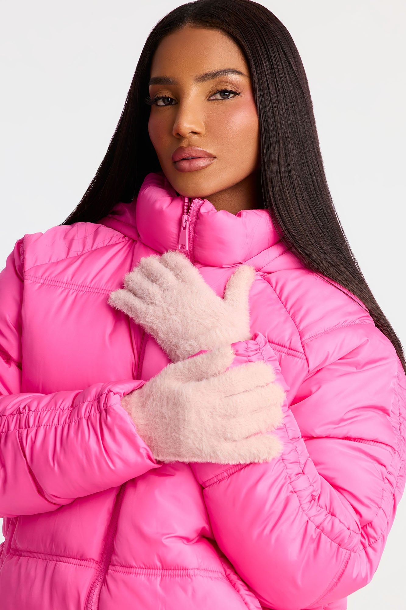 Snow Belle Gloves - Pink