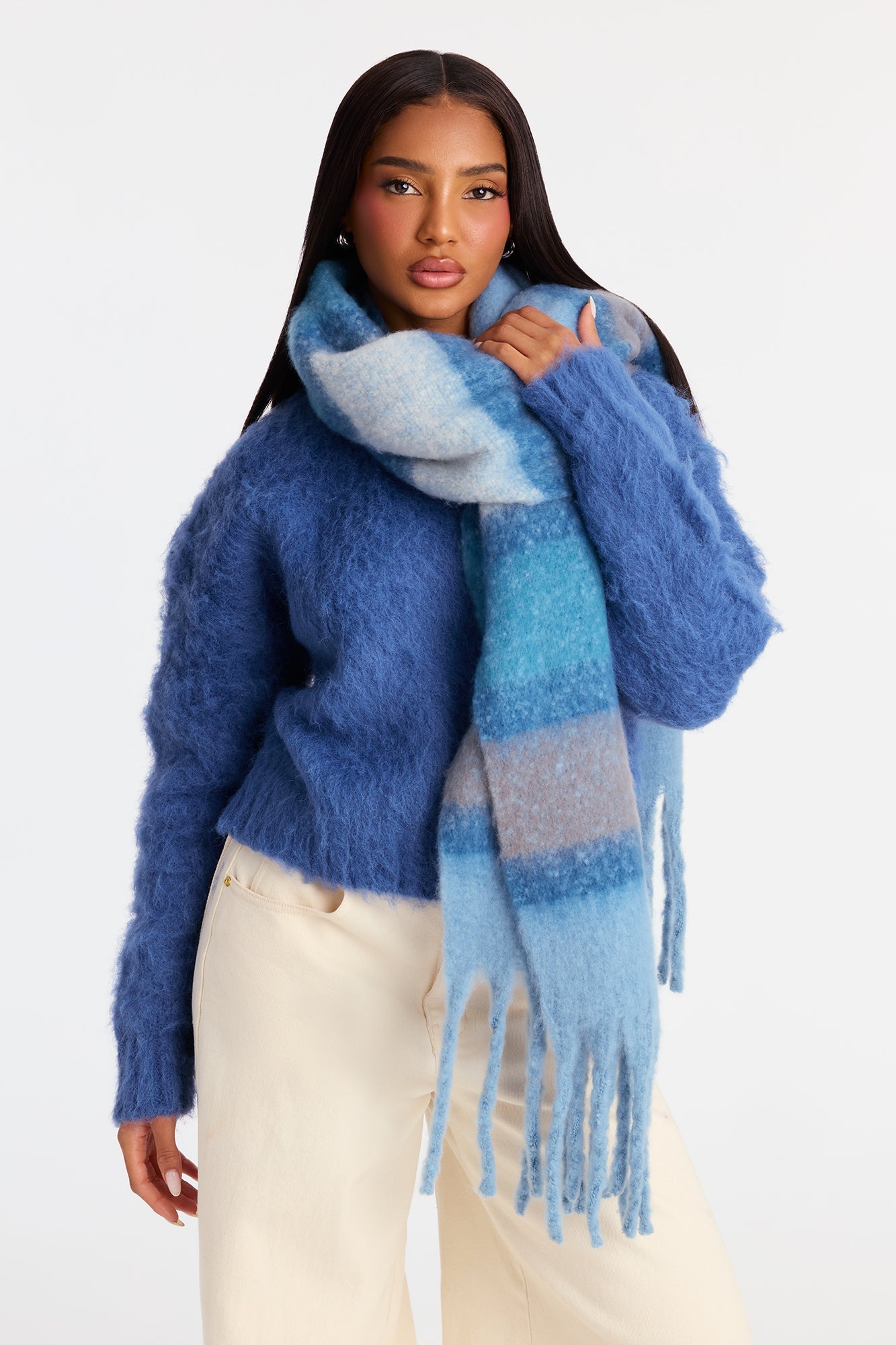 Frozen But Fabulous Scarf - Blue