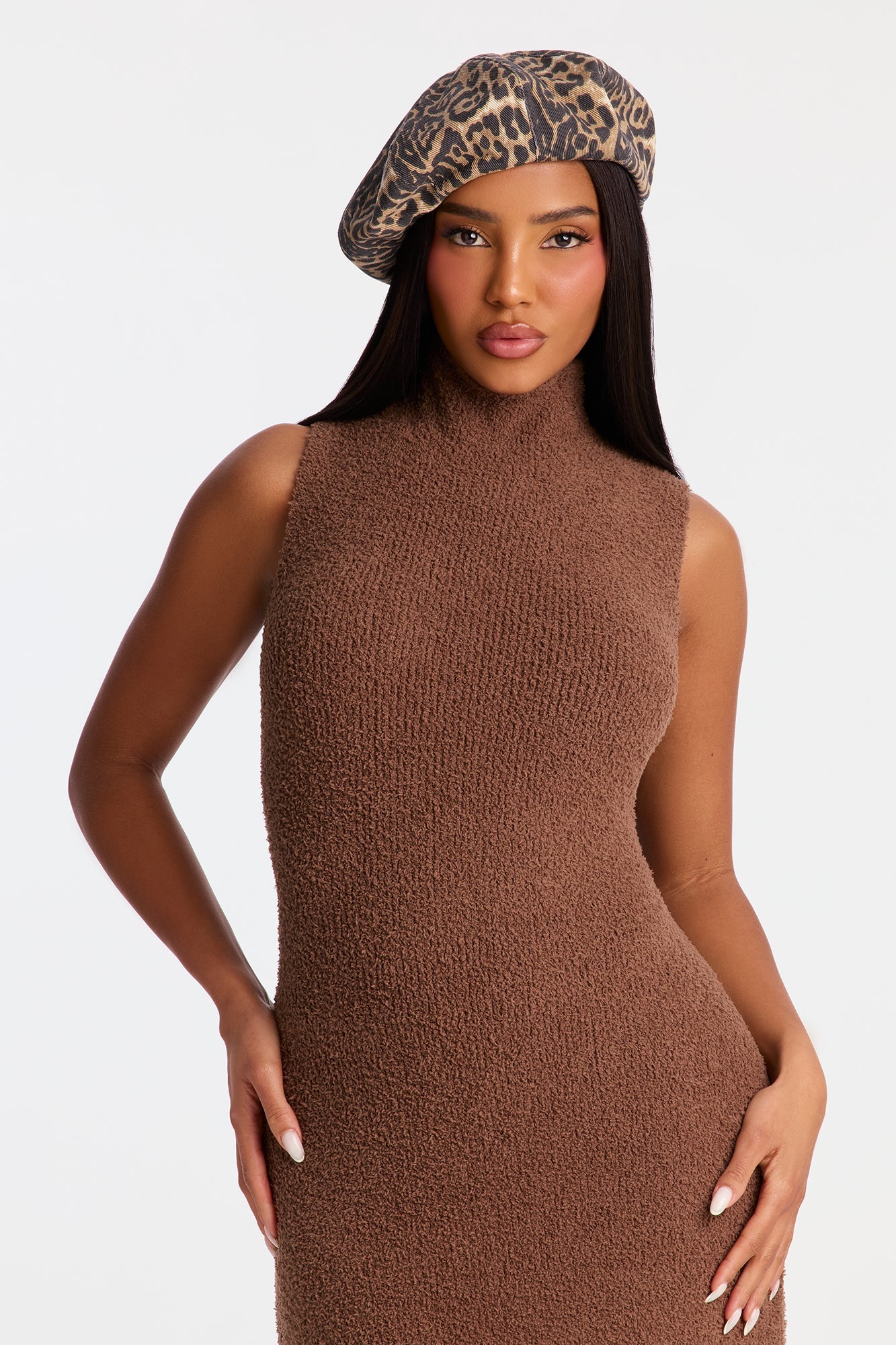 Going Great Lengths Cabbie Hat - Leopard