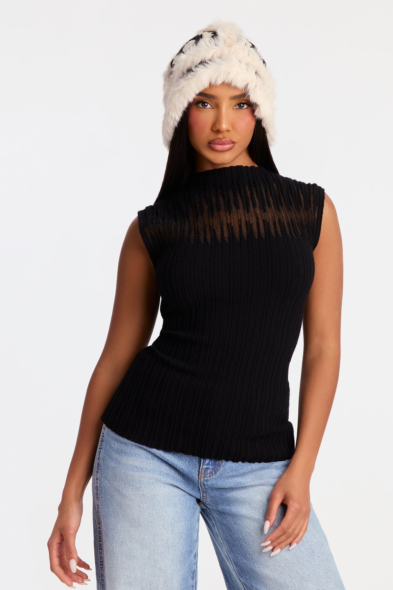 Alpine Hug Beanie - Ivory/combo