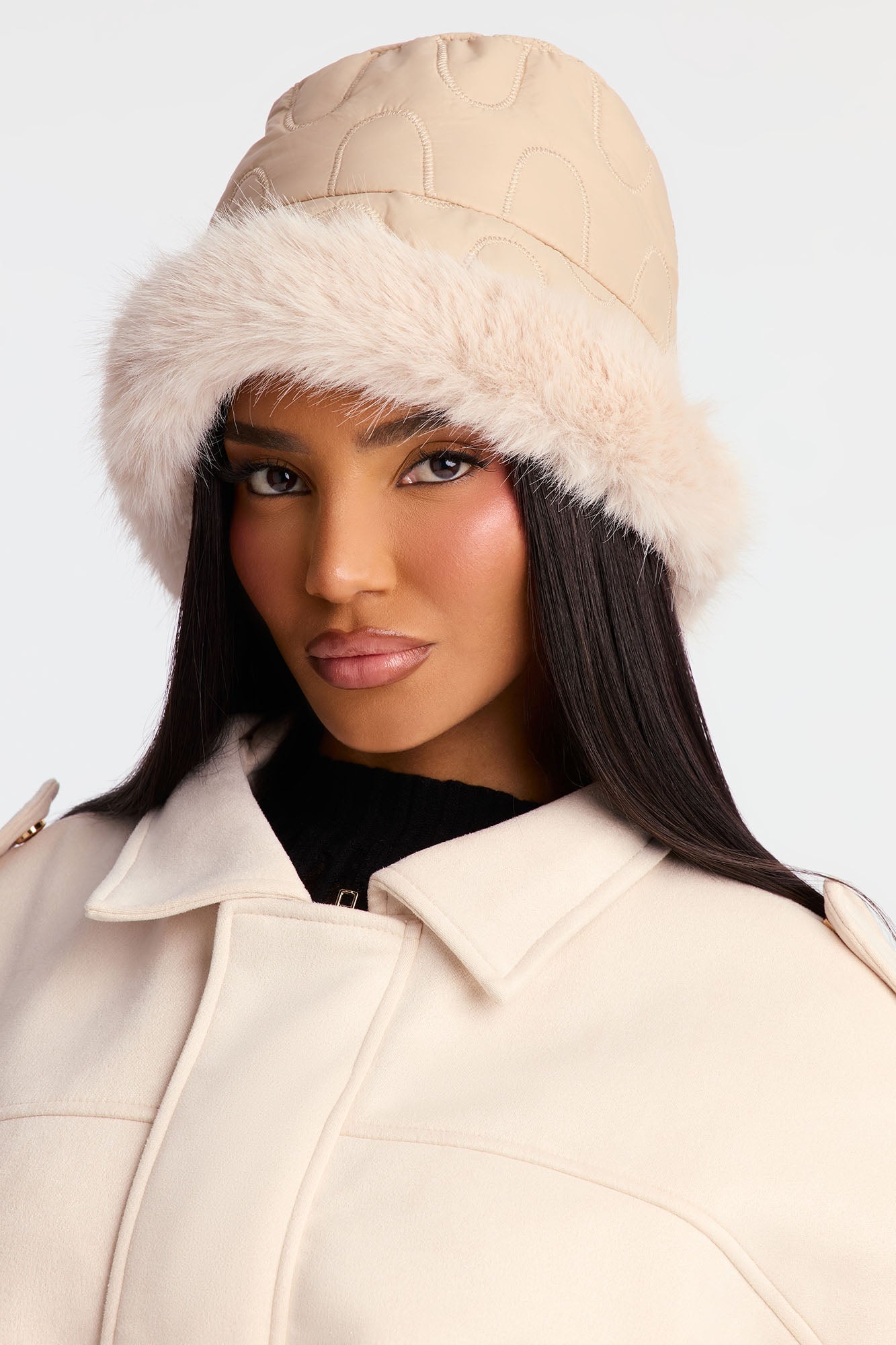 Warm Feeling Bucket Hat - Nude