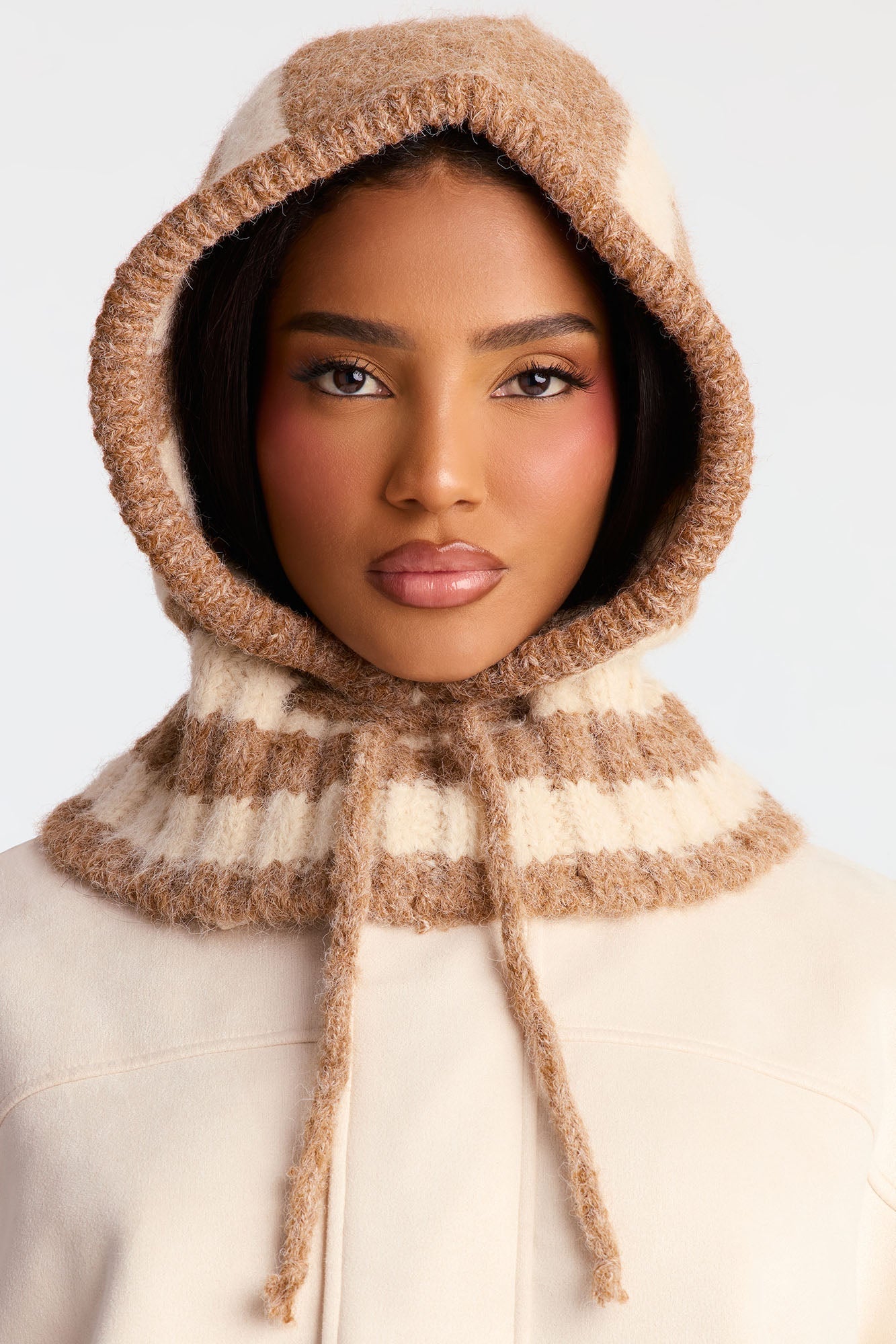 Coffee Weather Balaclava - Beige/Brown