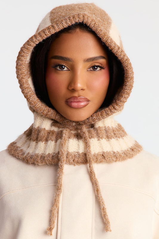 Coffee Weather Balaclava - Beige/Brown