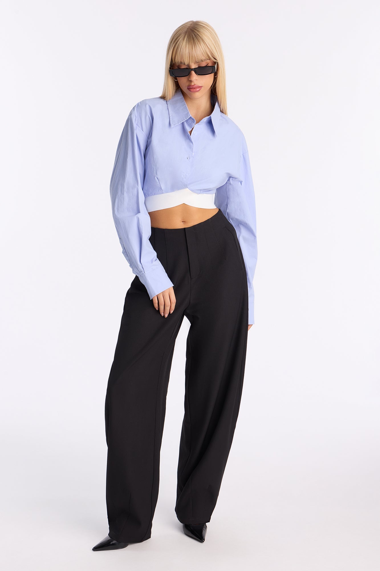 Margaret Barrel Trouser Pants 32″ - Black