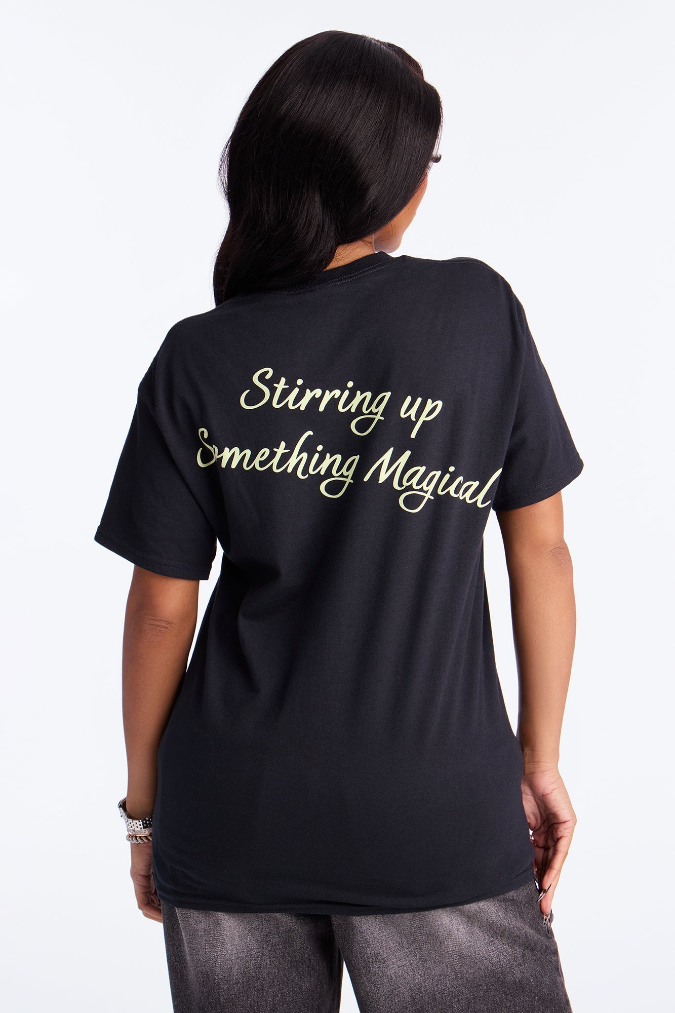 Magical Tiana Oversize Tee - Black