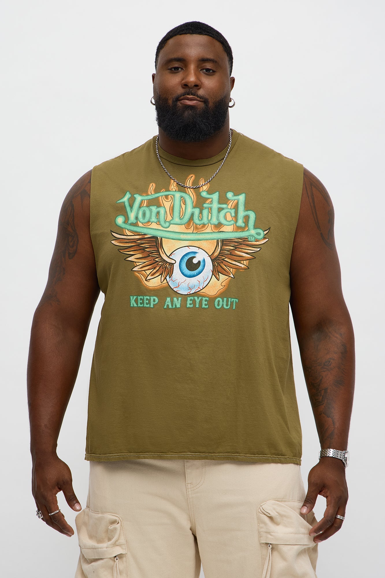 Von Dutch Keep An Eye Out Short Sleeve Tee - Hunter