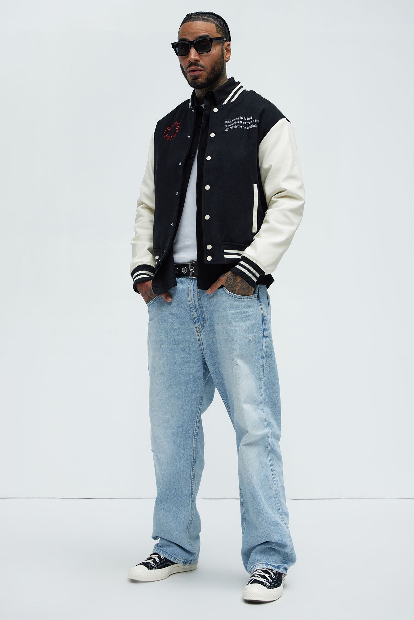 Dark Harvest Varsity Jacket - Black