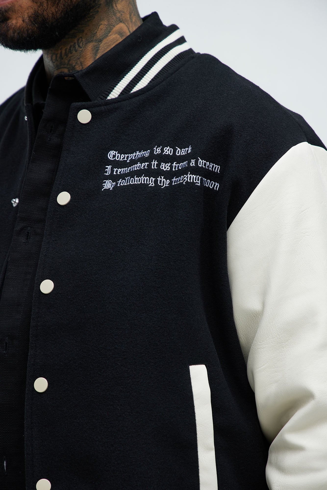 Dark Harvest Varsity Jacket - Black