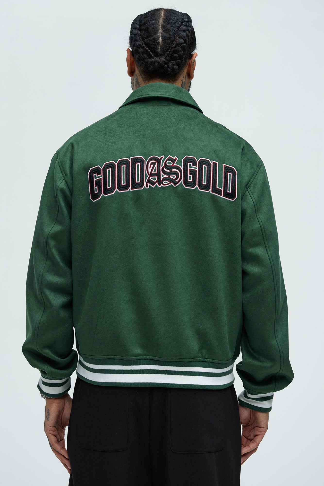 Good As Gold Varsity Jacket - Green